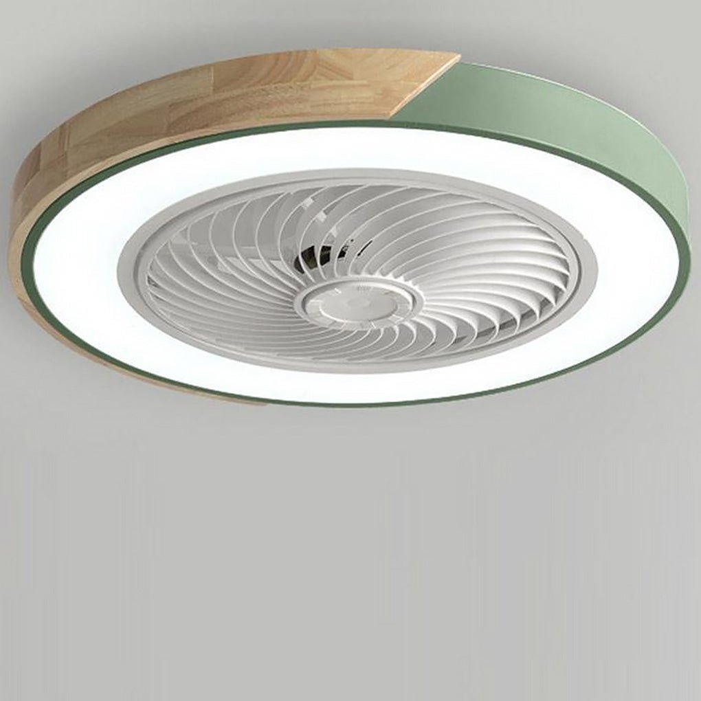 Modern Frameless LED Ceiling Fan – Elegant and Quiet Cooling with Remote Control