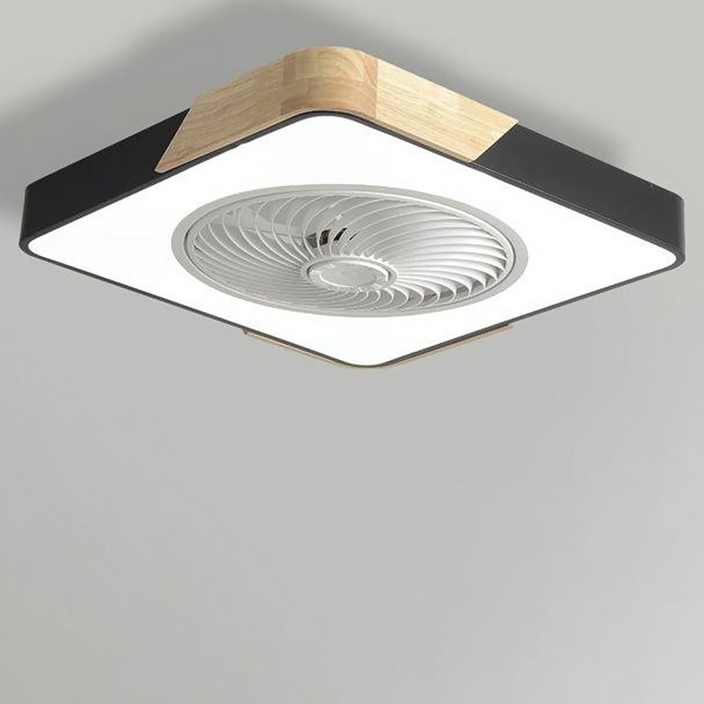 Modern Frameless LED Ceiling Fan – Elegant and Quiet Cooling with Remote Control