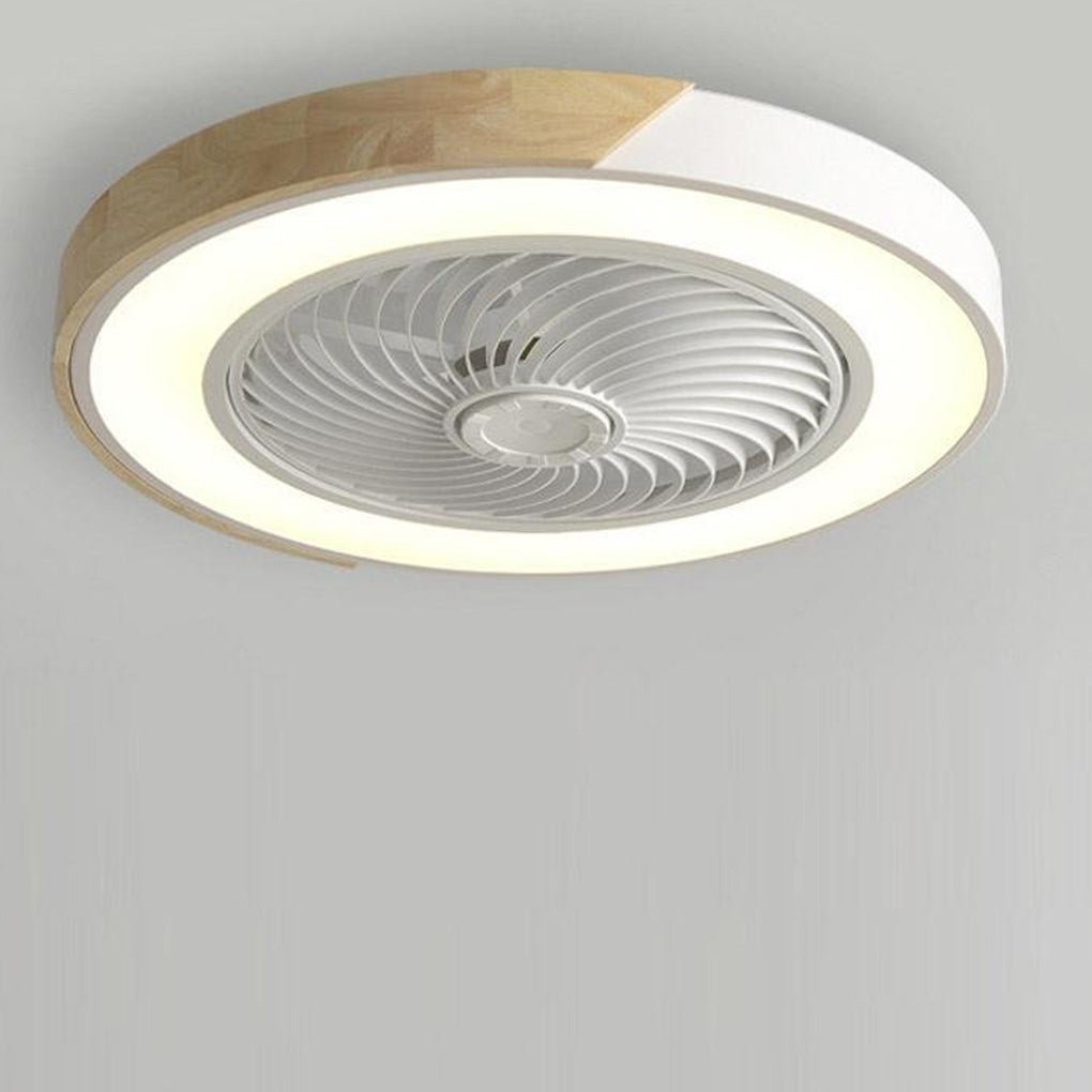 Modern Frameless LED Ceiling Fan – Elegant and Quiet Cooling with Remote Control