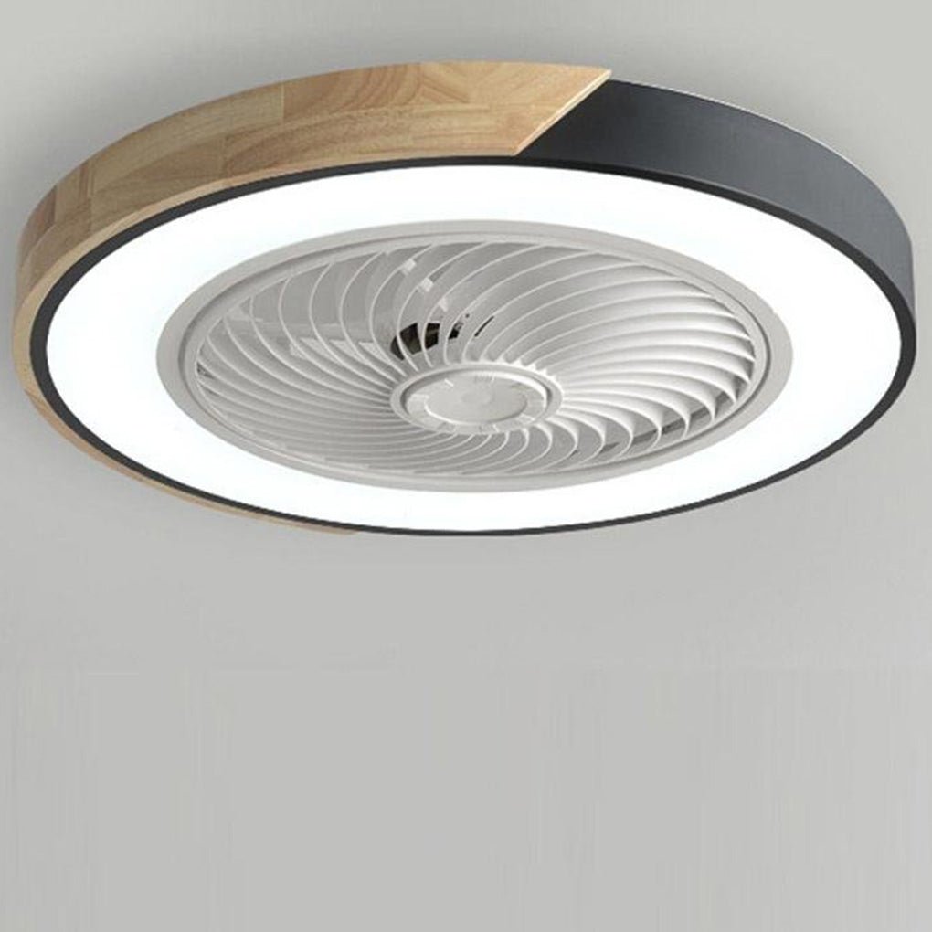 Modern Frameless LED Ceiling Fan – Elegant and Quiet Cooling with Remote Control