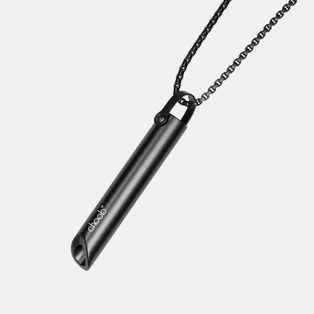 Breathing Necklace to Help Reduce Smoking and Vaping Habits