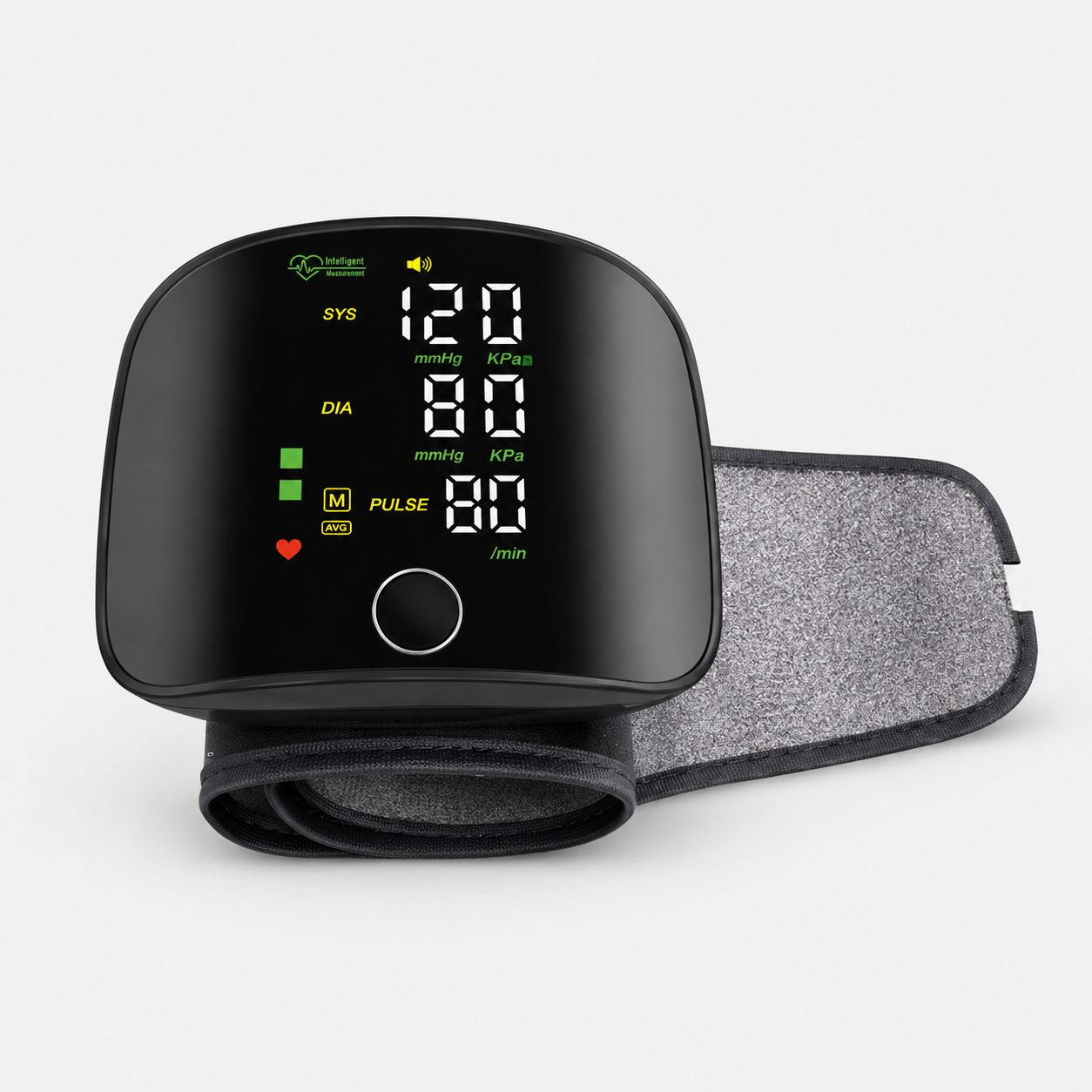 Wrist Blood Pressure Monitor with LED Display and Automatic Measurement