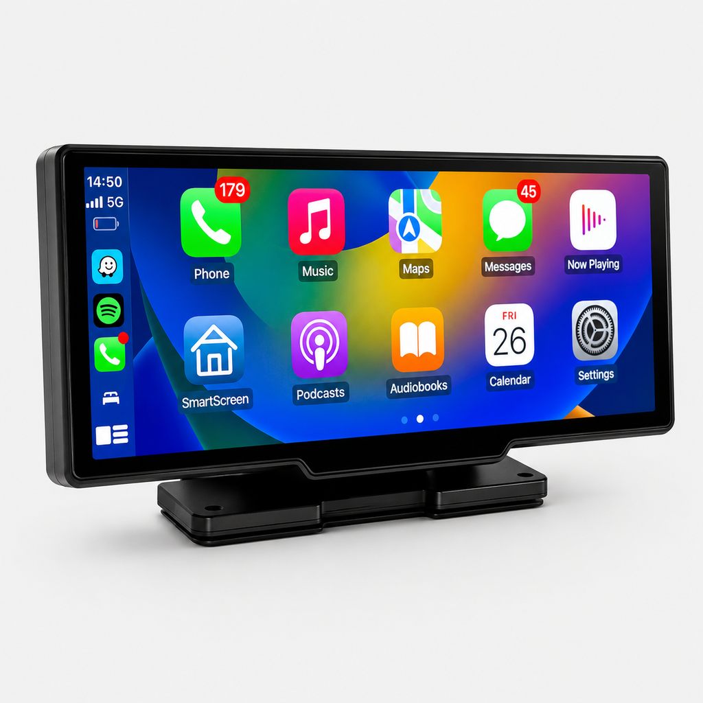 Wireless Apple CarPlay and Android Auto Display with Reversing Camera