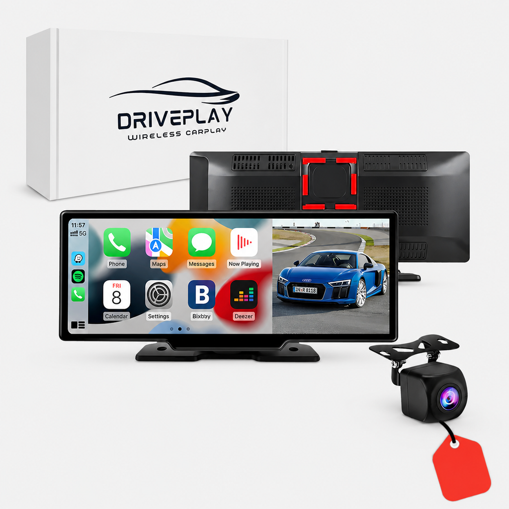Wireless Apple CarPlay and Android Auto Display with Reversing Camera