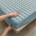 Waterproof Quilted Mattress Protector Breathable Comfort Protection for Bed