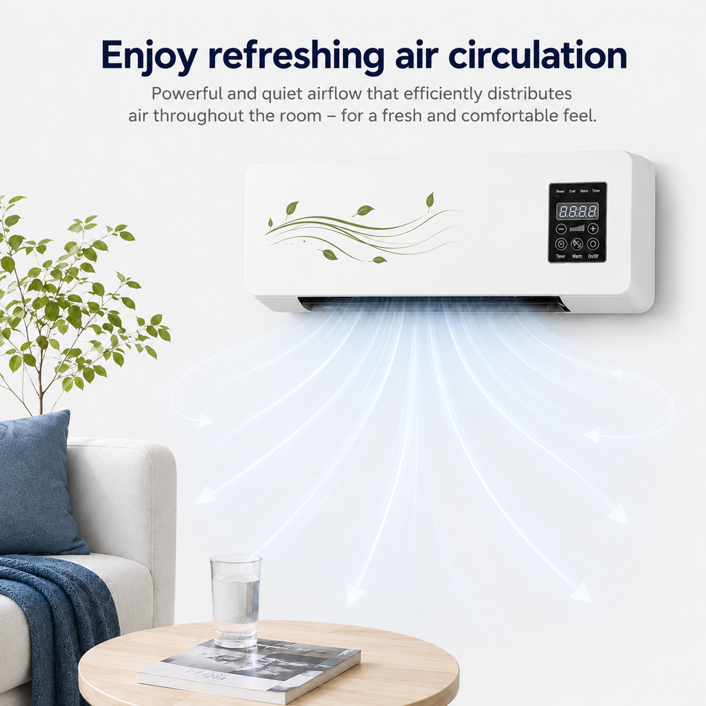 Mini Air Circulator Wall Mounted Heater