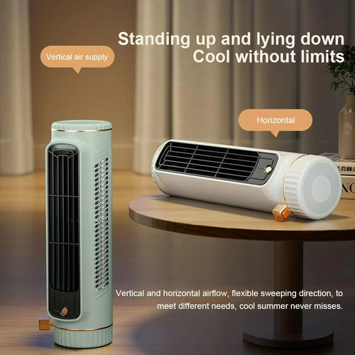 AeroBreeze Bladeless Fan | 360° Air Circulation with Ice-Cooling Breeze