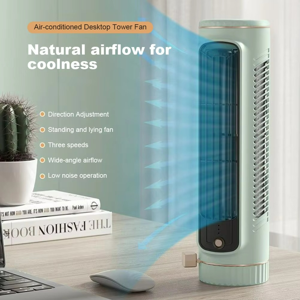 AeroBreeze Bladeless Fan | 360° Air Circulation with Ice-Cooling Breeze