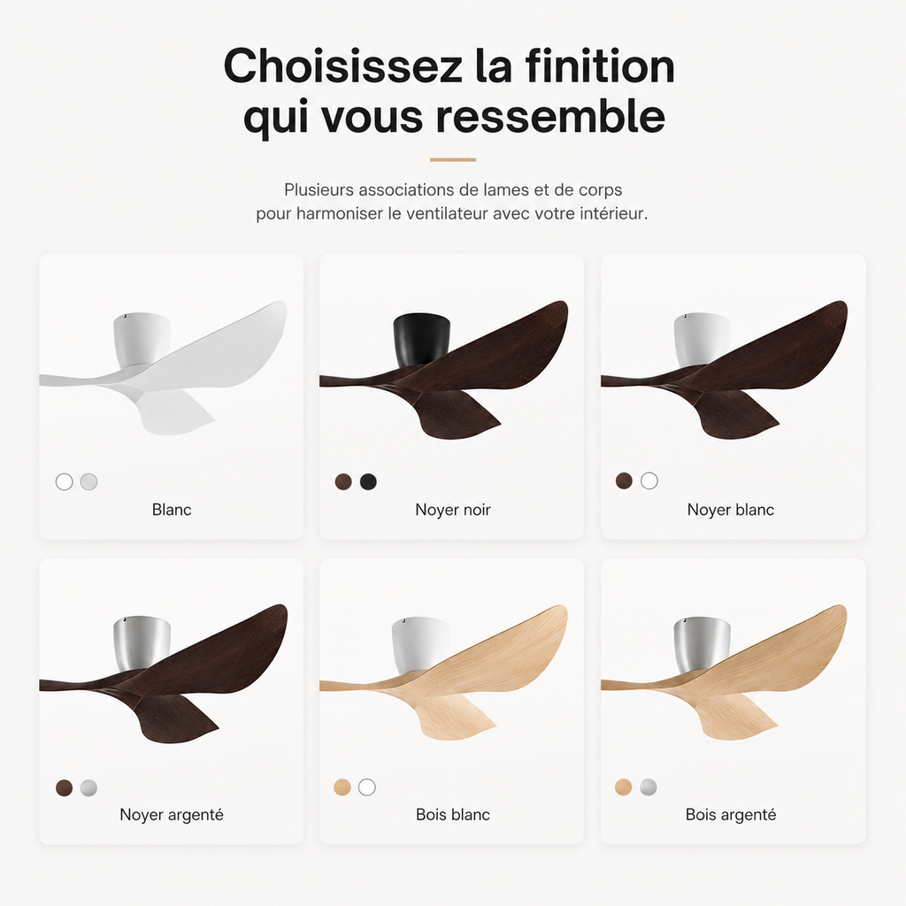 Nelvarn – Minimalist Ceiling Fan with Blades