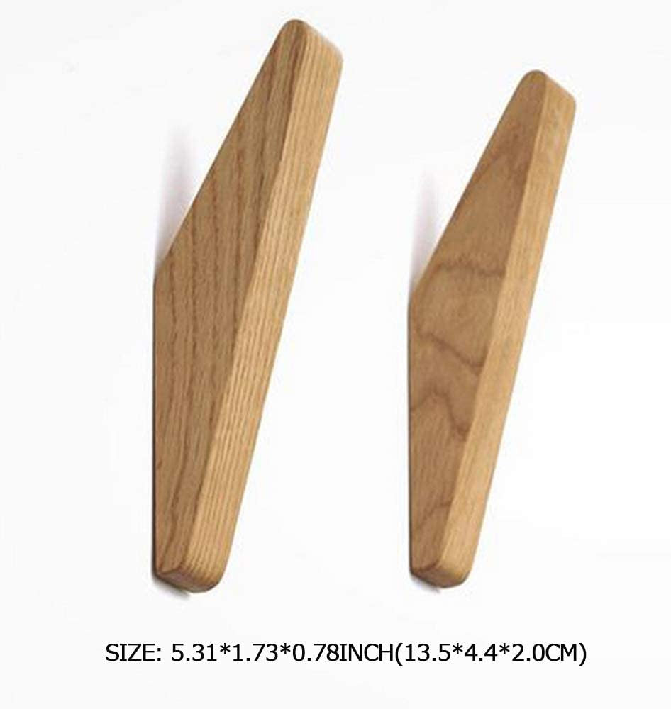 Wooden Wall Hooks Set Nordhaak – 6 Minimalistic Coat Hooks Made from Solid Wood