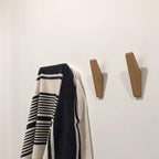 Wooden Wall Hooks Set Nordhaak – 6 Minimalistic Coat Hooks Made from Solid Wood