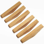 Wooden Wall Hooks Set Nordhaak – 6 Minimalistic Coat Hooks Made from Solid Wood
