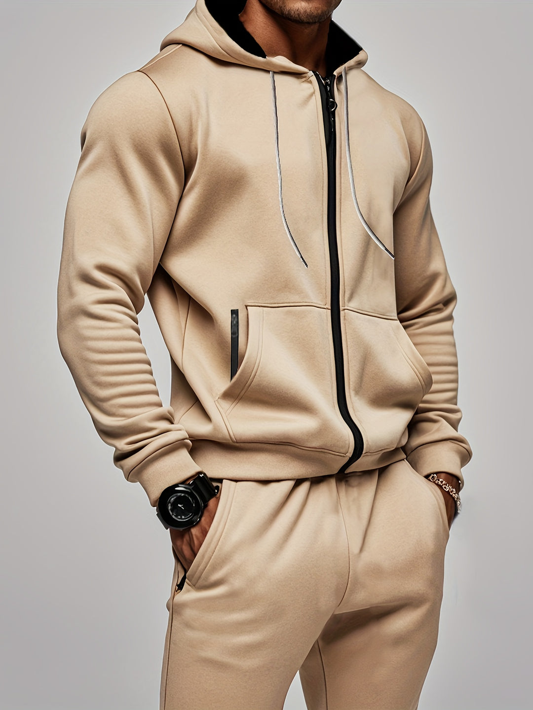 Men's Sports Set | Hoodie & Jogging Trousers | Comfortable & Casual | For Sports & Leisure