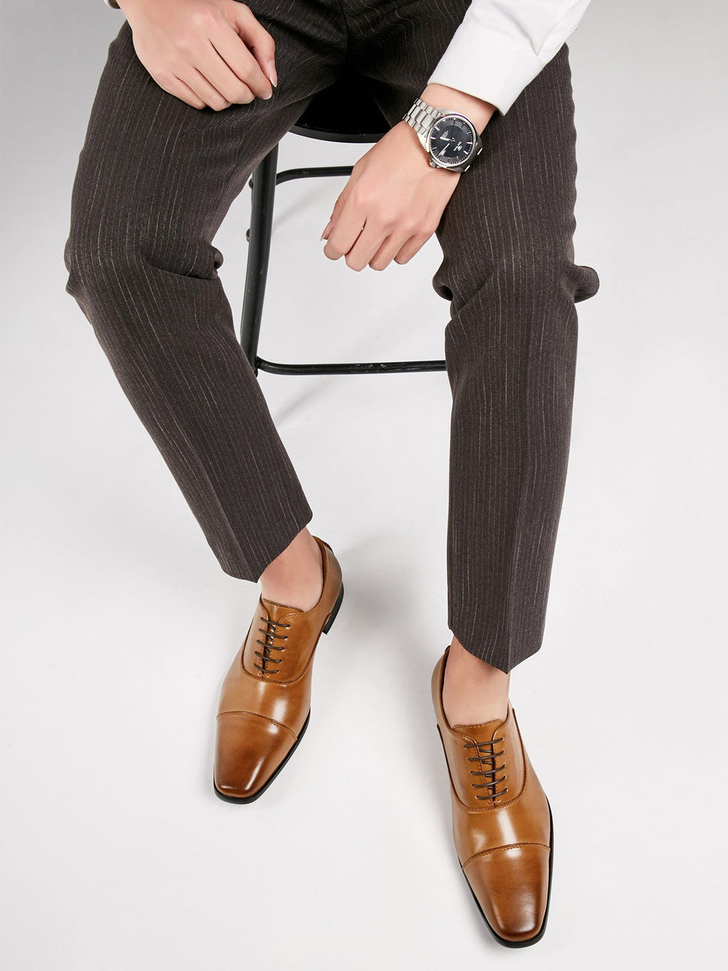Men's Lace-Up Shoes | Genuine Leather | Polished Finish & Classic Design | Formal & Comfortable