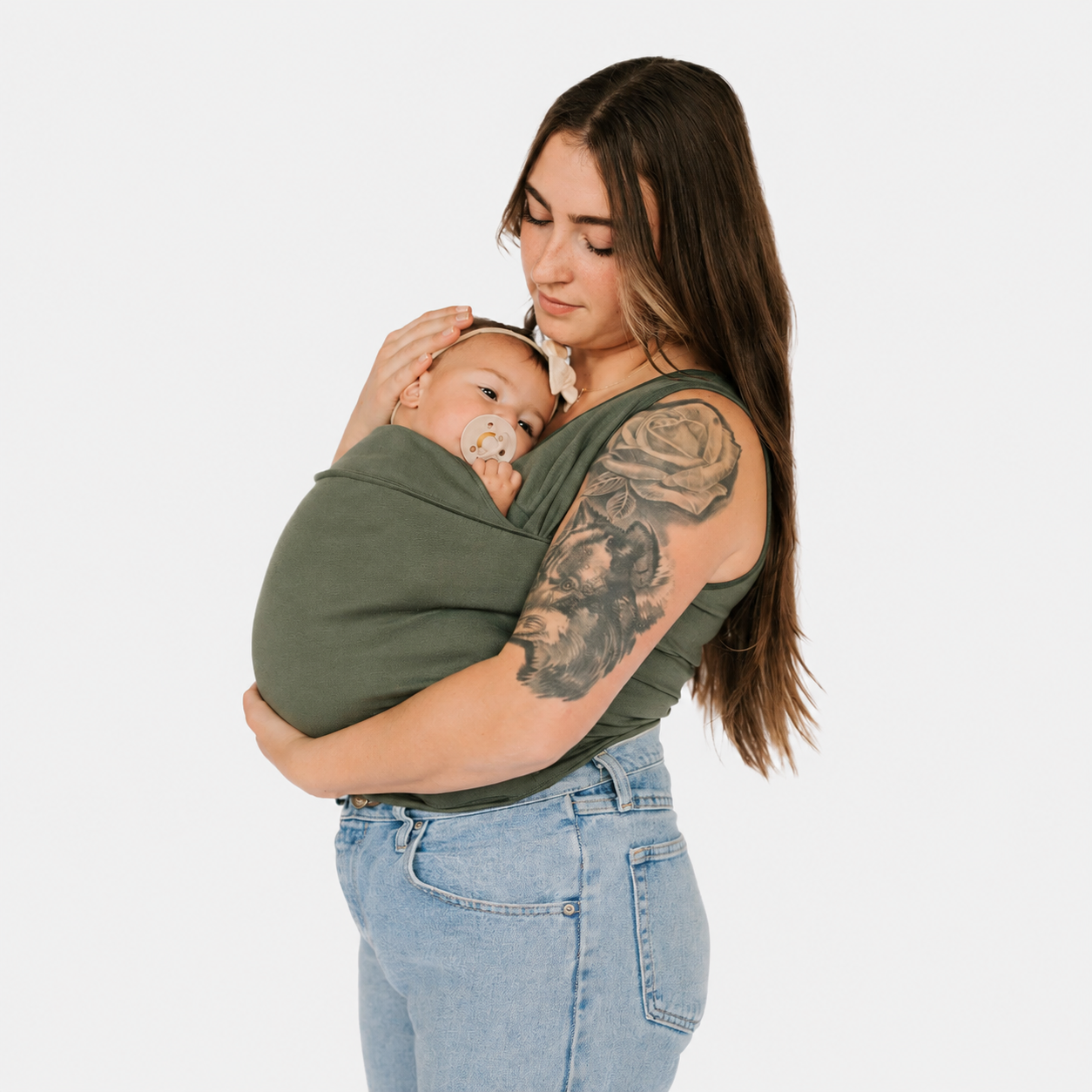 Baby Carrier T Shirt for Newborn Comfort and Hands Free Carrying