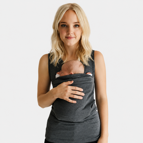 Baby Carrier T Shirt for Newborn Comfort and Hands Free Carrying