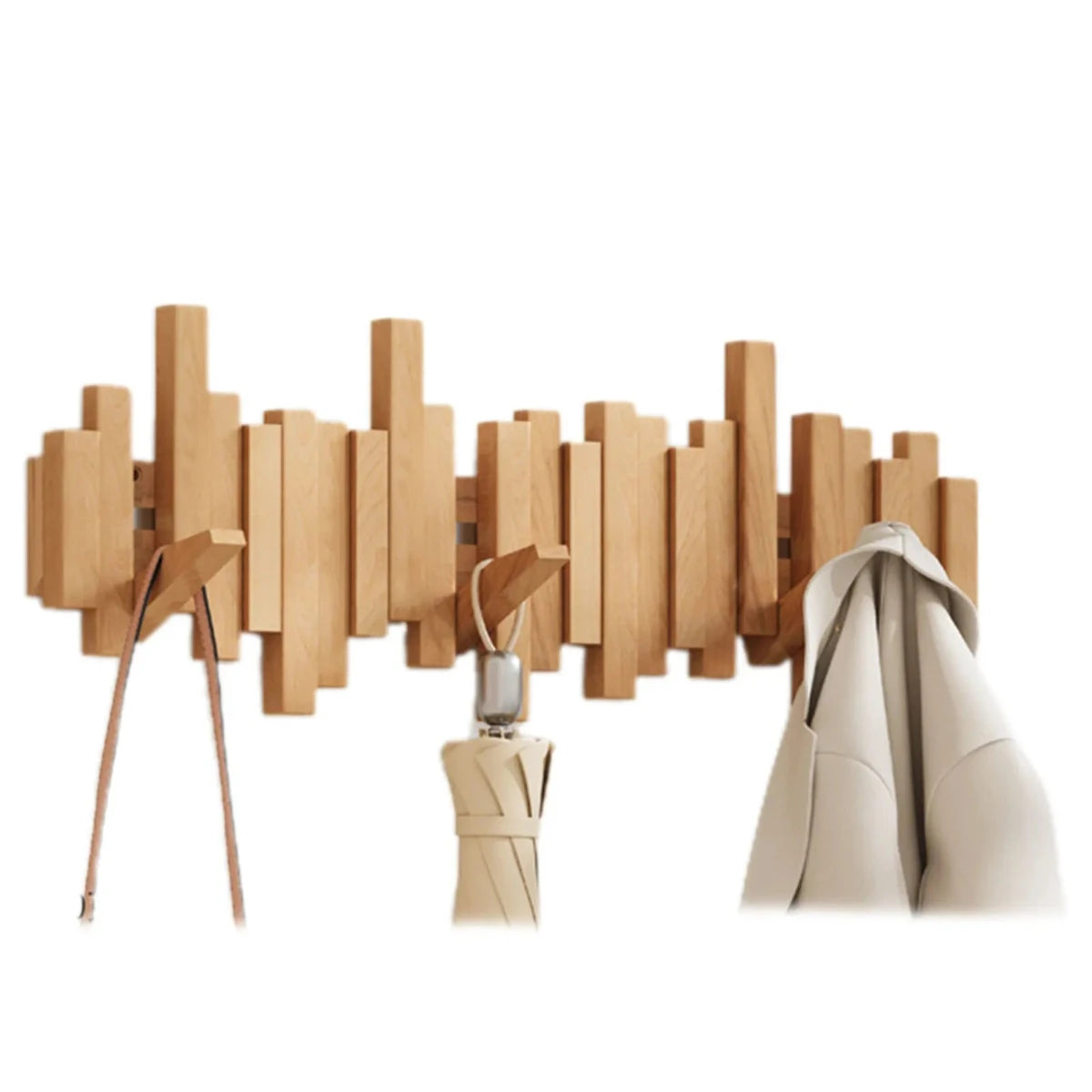 Piano Coat Rack | Walnut or Beech Wood for Coats