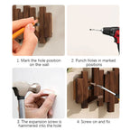 Piano Coat Rack | Walnut or Beech Wood for Coats