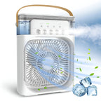 3-in-1 Air Cooler, Humidifier & Air Purifier – Portable Air Conditioning for Indoor Use with LED Light