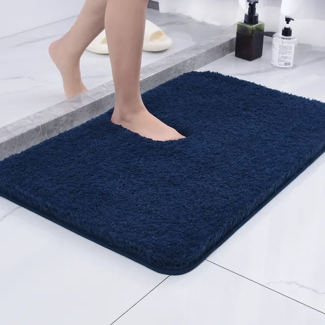 Anti-Slip Bath Mat Quick-Drying Microfibre 50 x 80 cm Luxury Comfort Safety