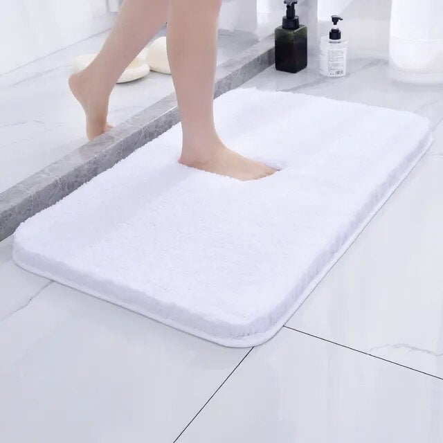 Anti-Slip Bath Mat Quick-Drying Microfibre 50 x 80 cm Luxury Comfort Safety