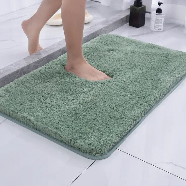 Anti-Slip Bath Mat Quick-Drying Microfibre 50 x 80 cm Luxury Comfort Safety