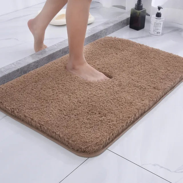 Anti-Slip Bath Mat Quick-Drying Microfibre 50 x 80 cm Luxury Comfort Safety