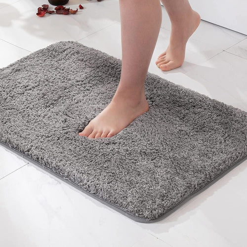 Anti-Slip Bath Mat Quick-Drying Microfibre 50 x 80 cm Luxury Comfort Safety