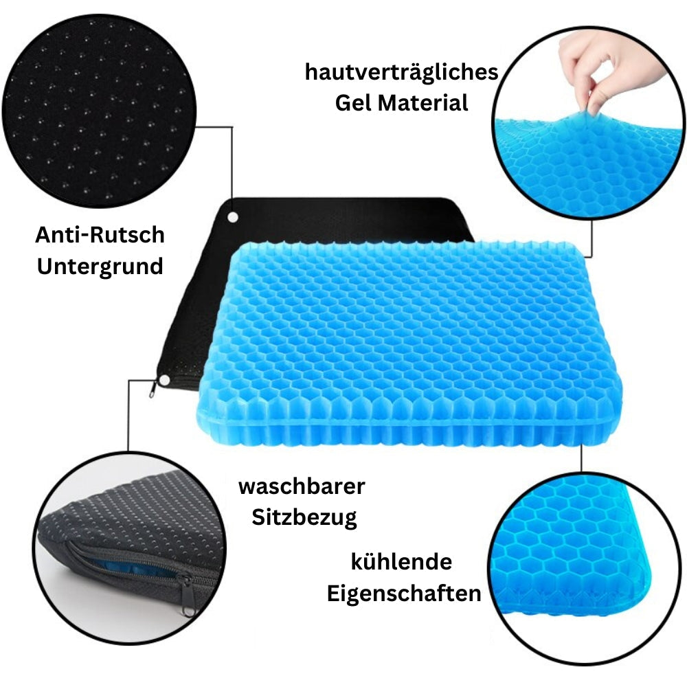 ErgoPad - ergonomic gel seat cushion