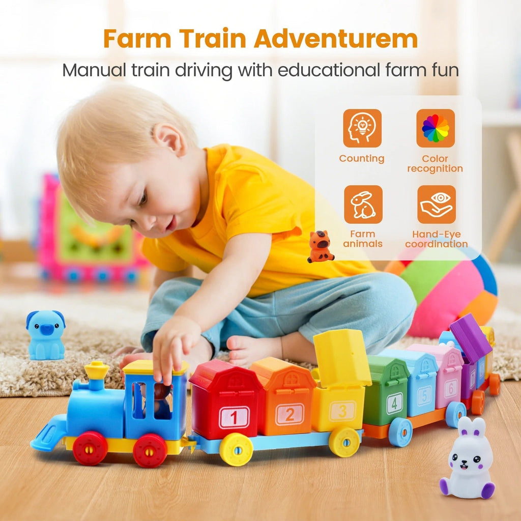 Montessori Farm Learning Cart Children's Toy