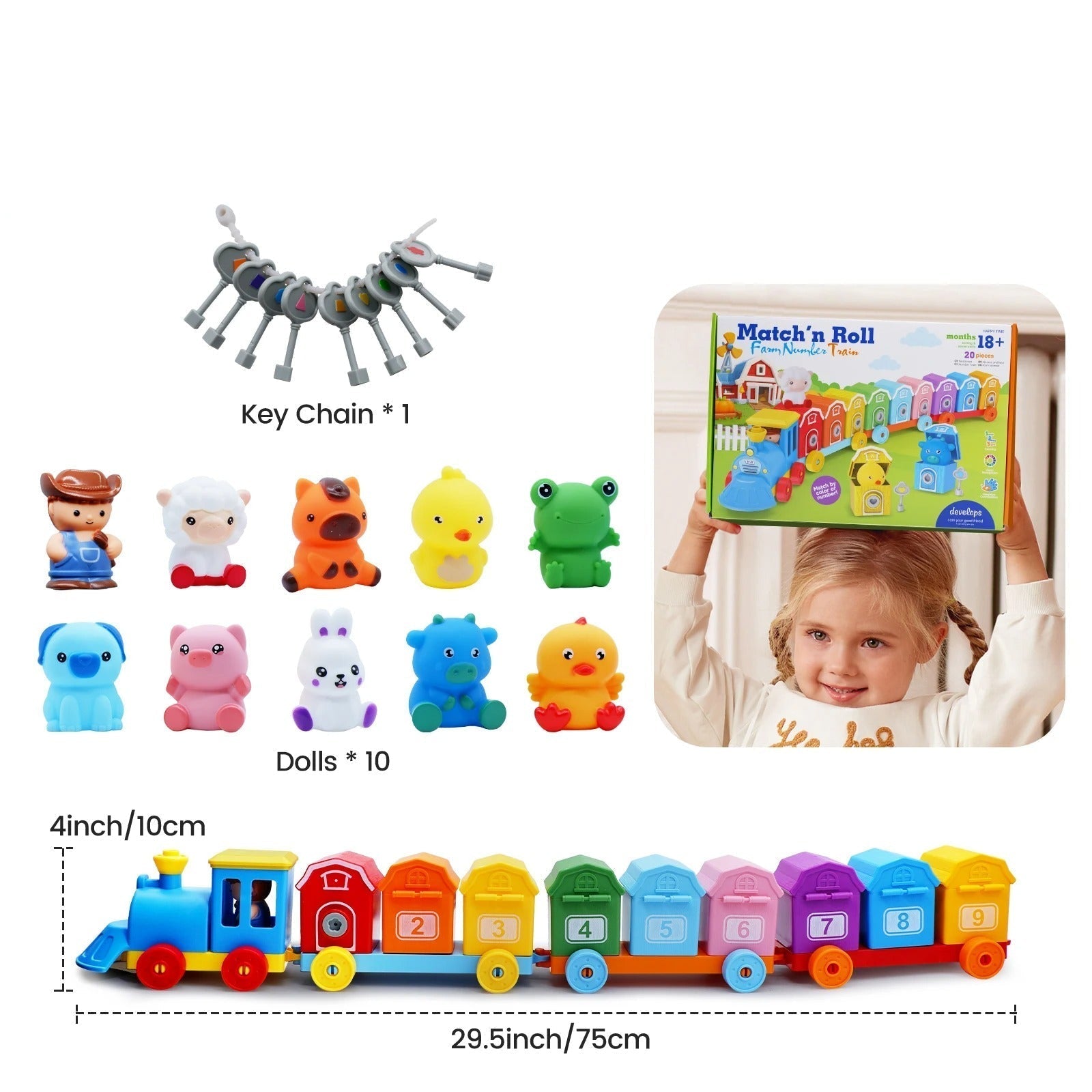 Montessori Farm Learning Cart Children's Toy