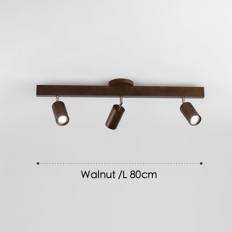 Adjustable Wooden Ceiling Lamp Minimalist Solid Wood