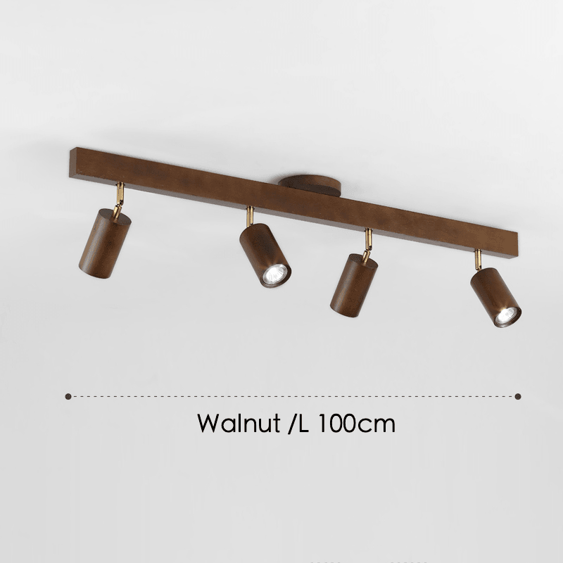 Adjustable Wooden Ceiling Lamp Minimalist Solid Wood