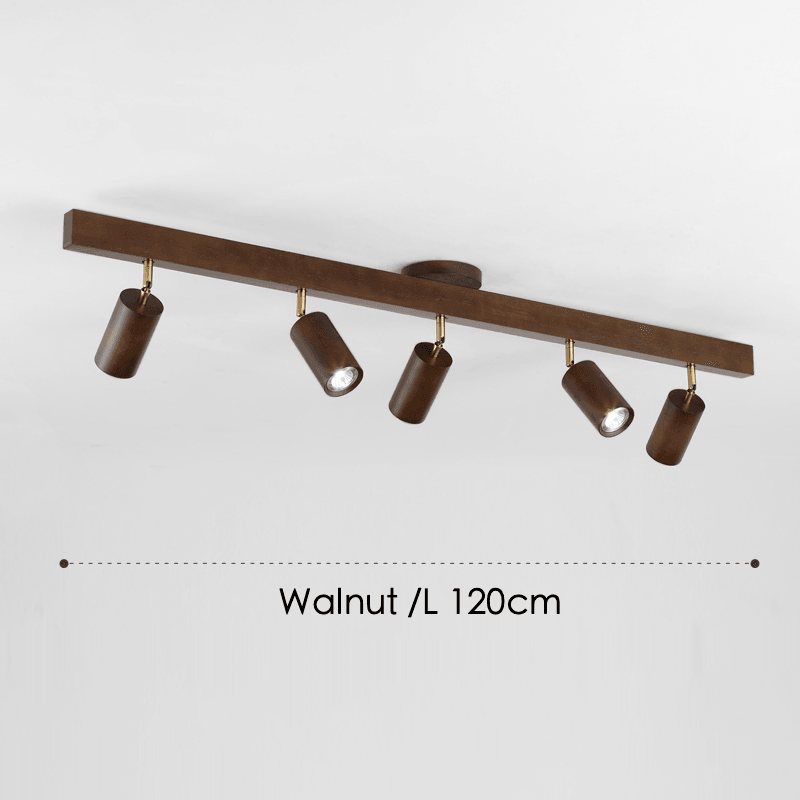 Adjustable Wooden Ceiling Lamp Minimalist Solid Wood