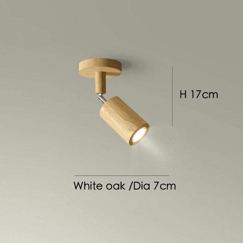Adjustable Wooden Ceiling Lamp Minimalist Solid Wood
