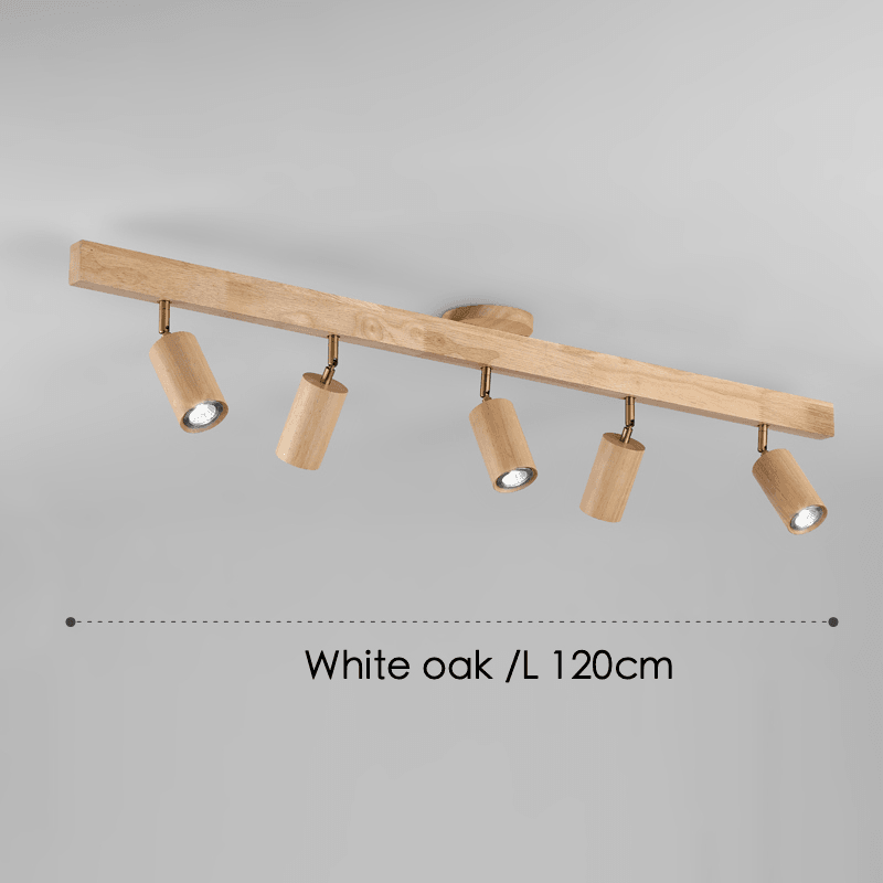 Adjustable Wooden Ceiling Lamp Minimalist Solid Wood