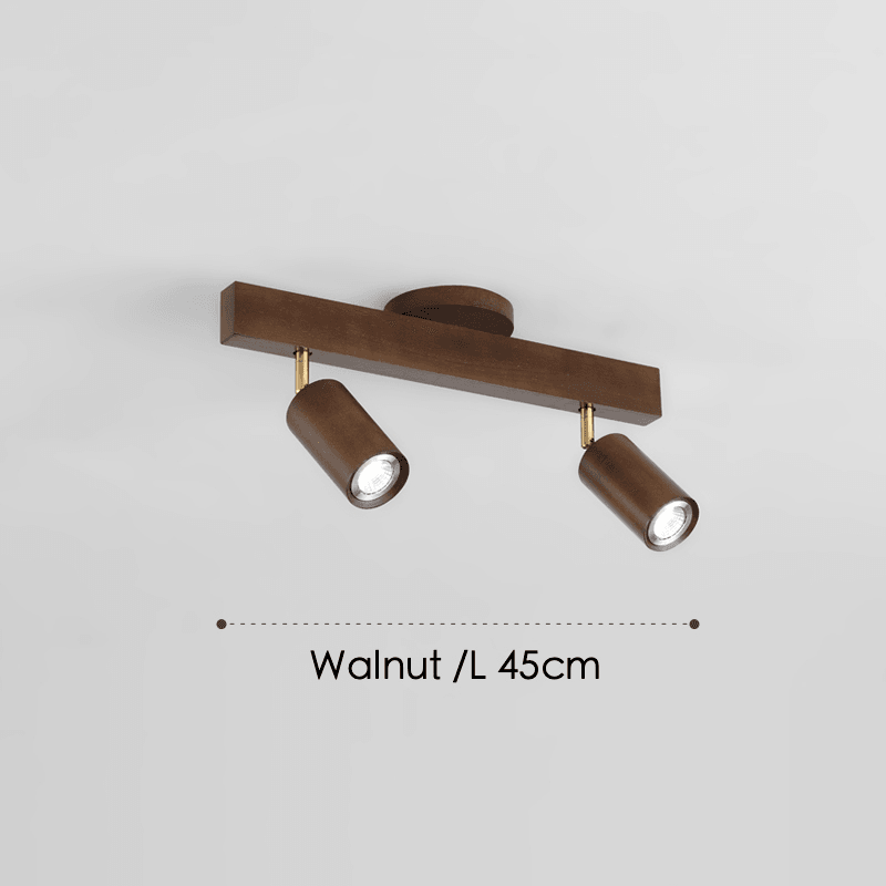 Adjustable Wooden Ceiling Lamp Minimalist Solid Wood