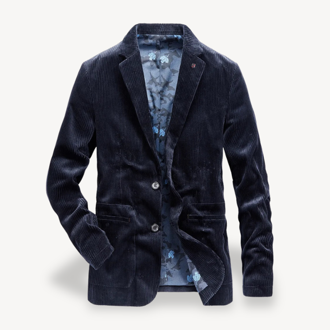 Men's Cordura Classic Blazer – Slim Fit Corduroy Jacket in Retro Style