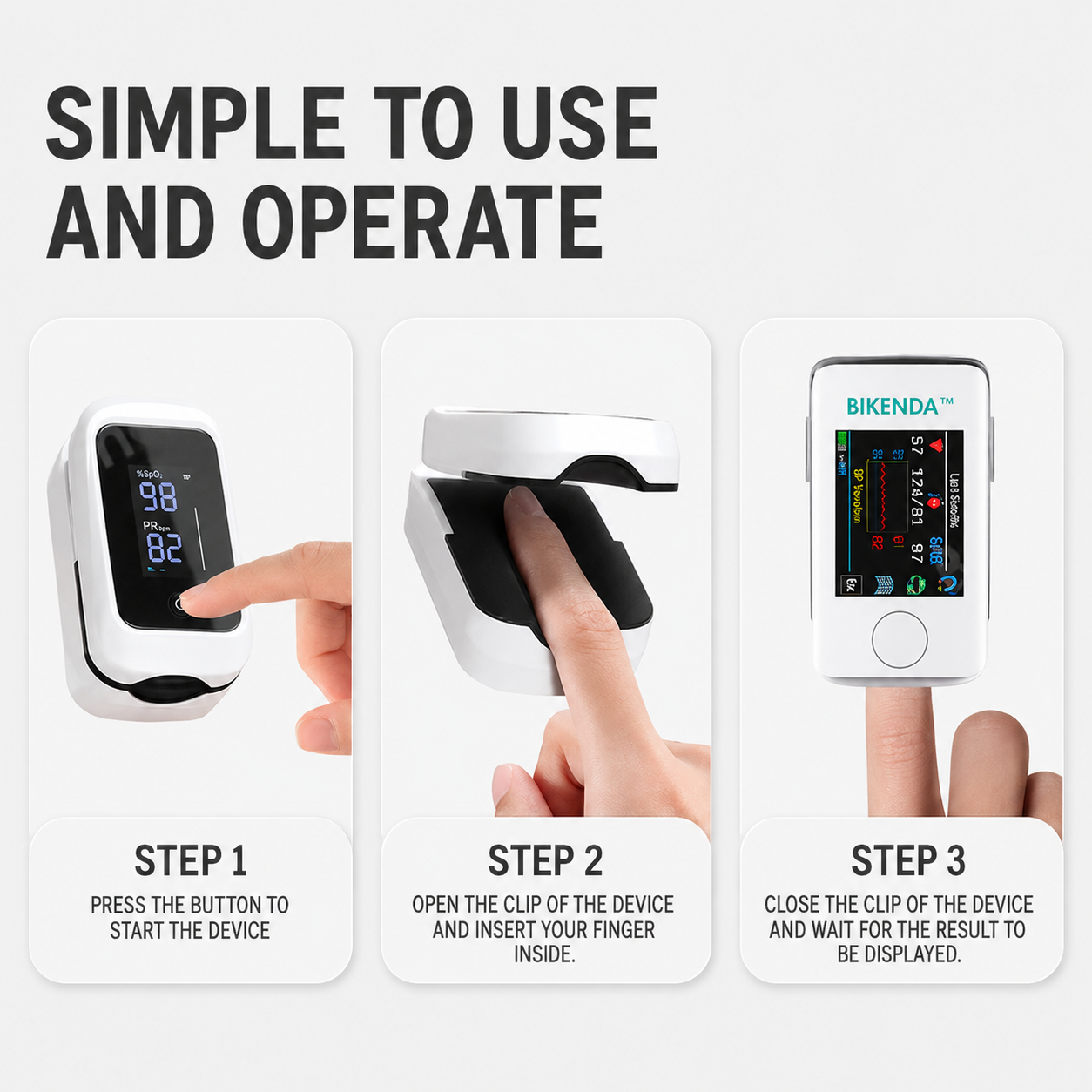 Compact Pulse Oximeter with OLED Display