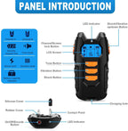 Dogreat Electronic Dog Training Collar Shock Pet Remote Control Waterproof Rechargeable for All Sizes Vibration Bark Stop Collars