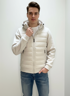 UrbanWarm Light Men's Jacket with Hood – Stylish Padded Mid-Season Jacket