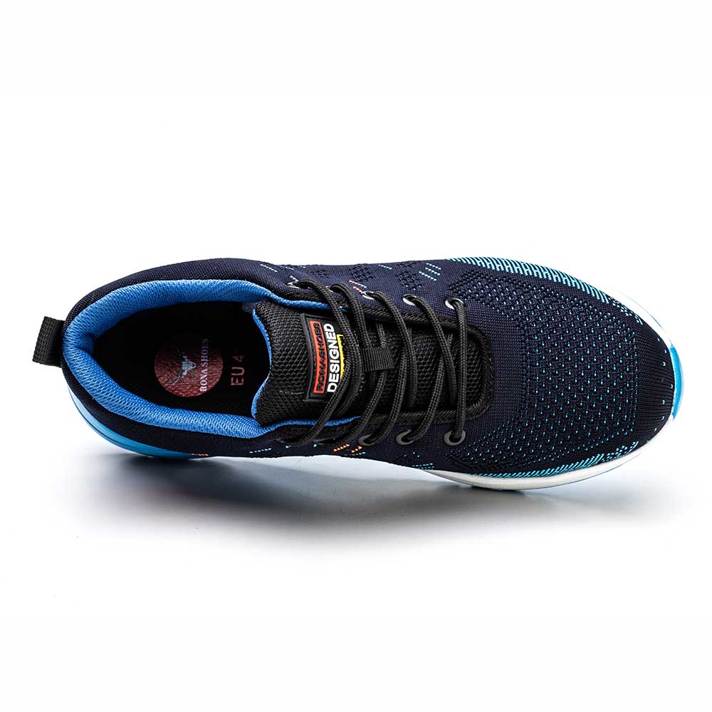 Lightweight Steel Toe Work Sneakers with Breathable Mesh and Slip-Resistant Soles – Comfortable Safety Shoes for Men