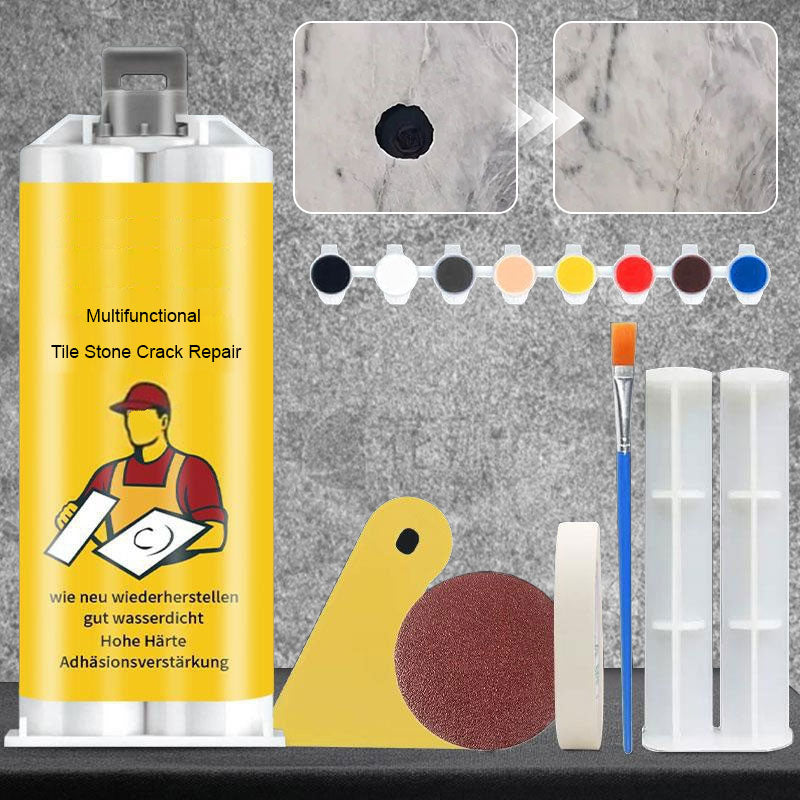 LuxuraFix Tile and Stone Repair Kit | High-Quality Set for Effortless Repair of Tiles and Stone Breakages