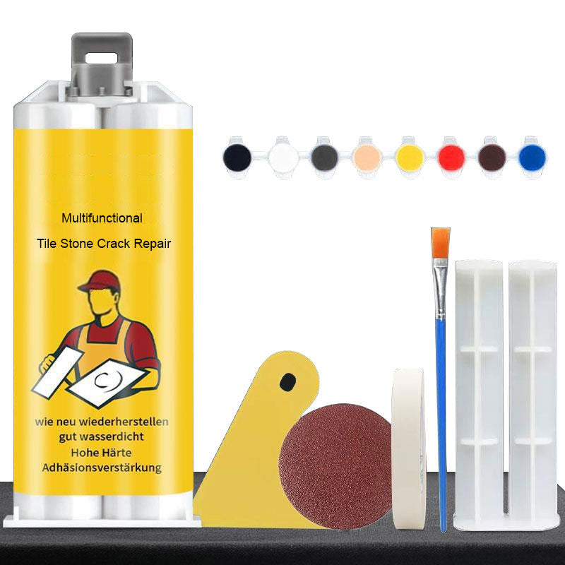 LuxuraFix Tile and Stone Repair Kit | High-Quality Set for Effortless Repair of Tiles and Stone Breakages