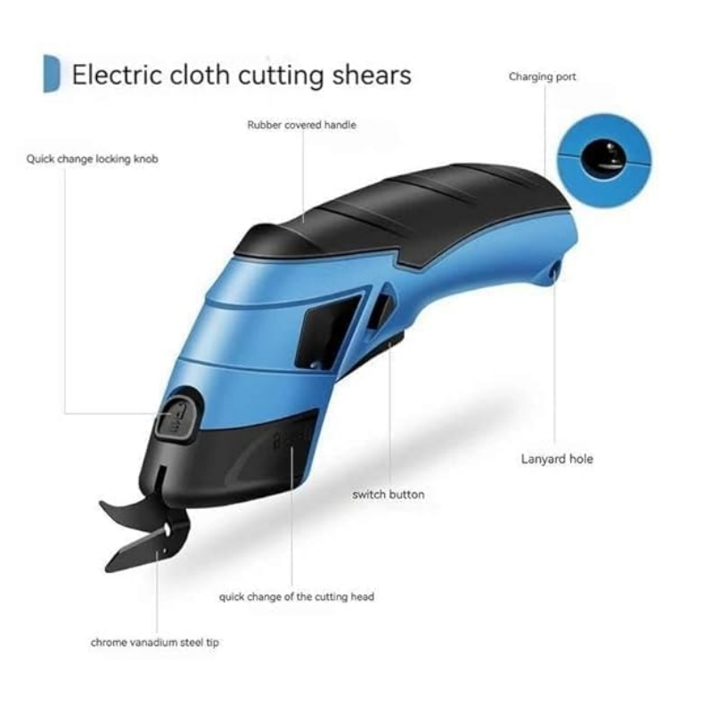 LuxCut Elegant Rechargeable Scissors | Manual Electric Scissors for Precision and Ease