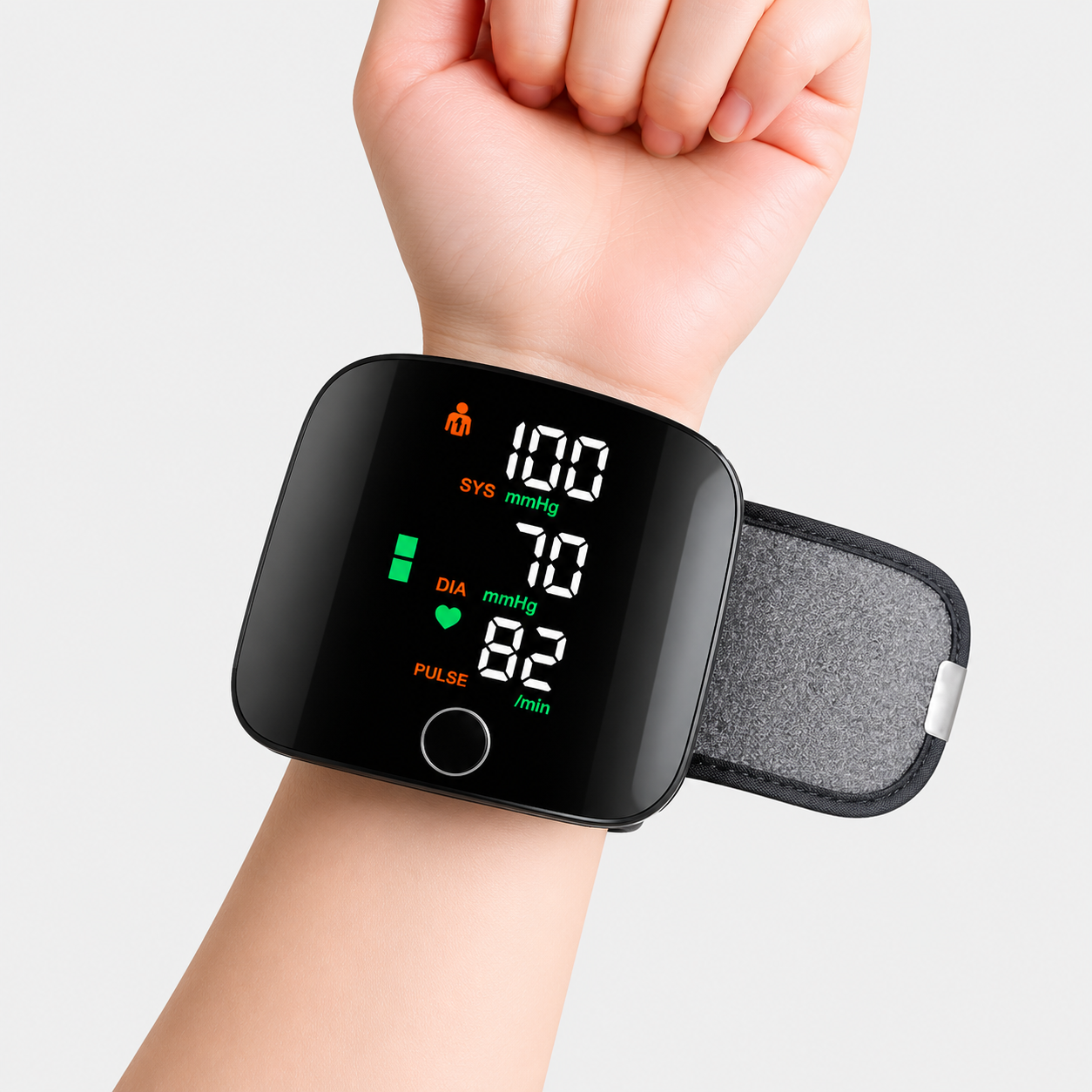 Wrist Blood Pressure Monitor with LED Display and Automatic Measurement