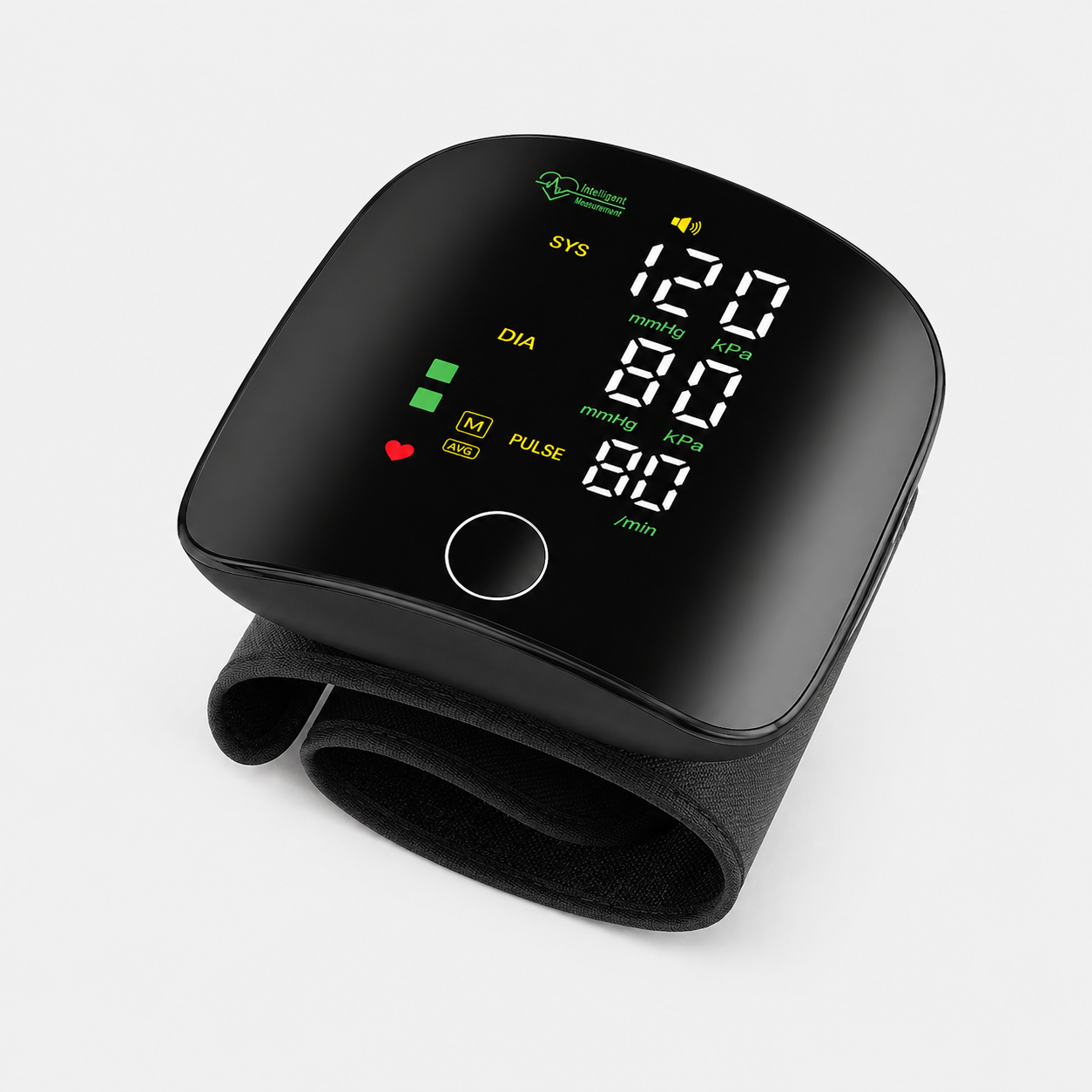 Wrist Blood Pressure Monitor with LED Display and Automatic Measurement